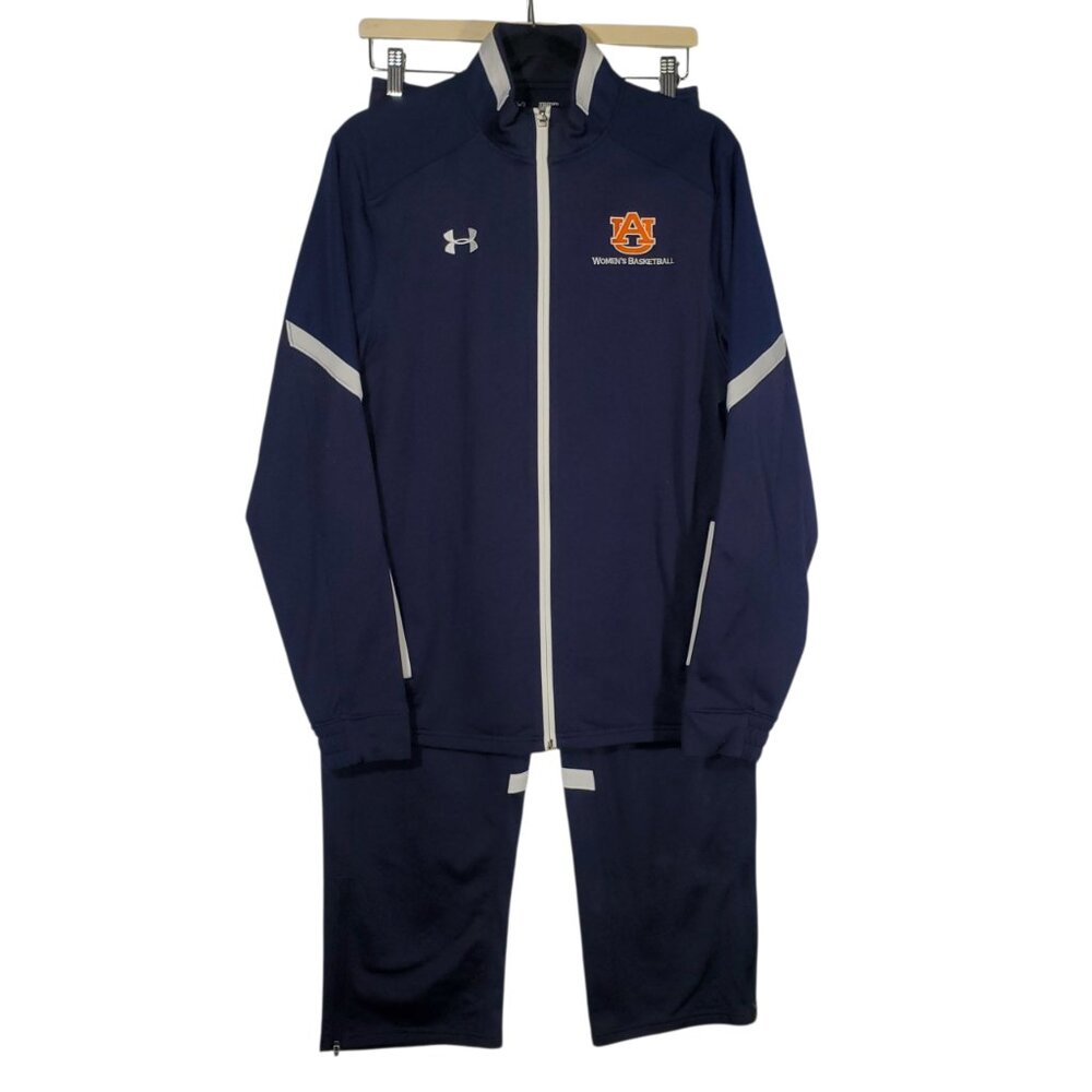 Under Armour Sweatsuit Women's M Auburn University Basketball Jacket Sweatpants